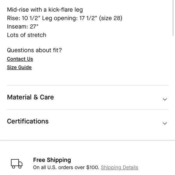 NWT Everlane Kick Flair Crop Jean size 30 - Picture 5 of 5